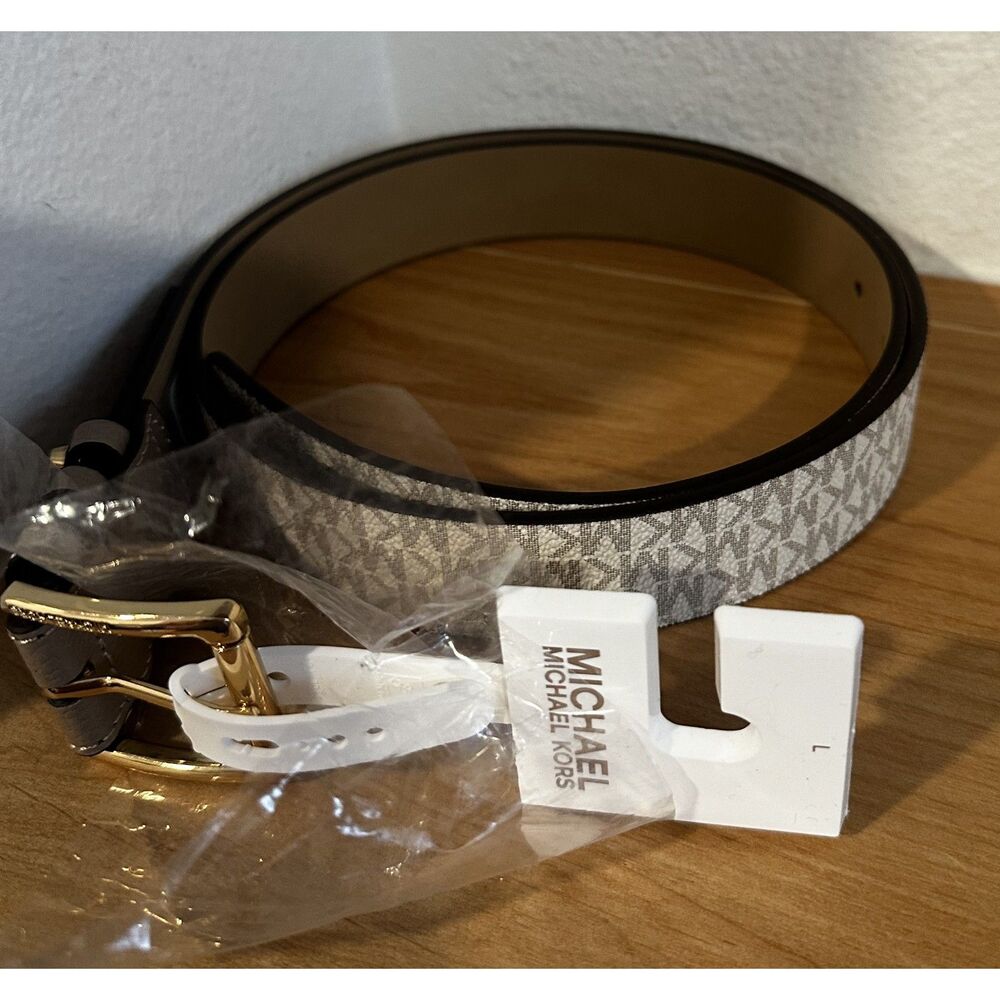 Michael Kors Women's Triple Loops Studded Belt Large NWT